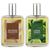 Kit Perfume Masculino: Ho Wood Elegante E Limão Tahiti 100ml