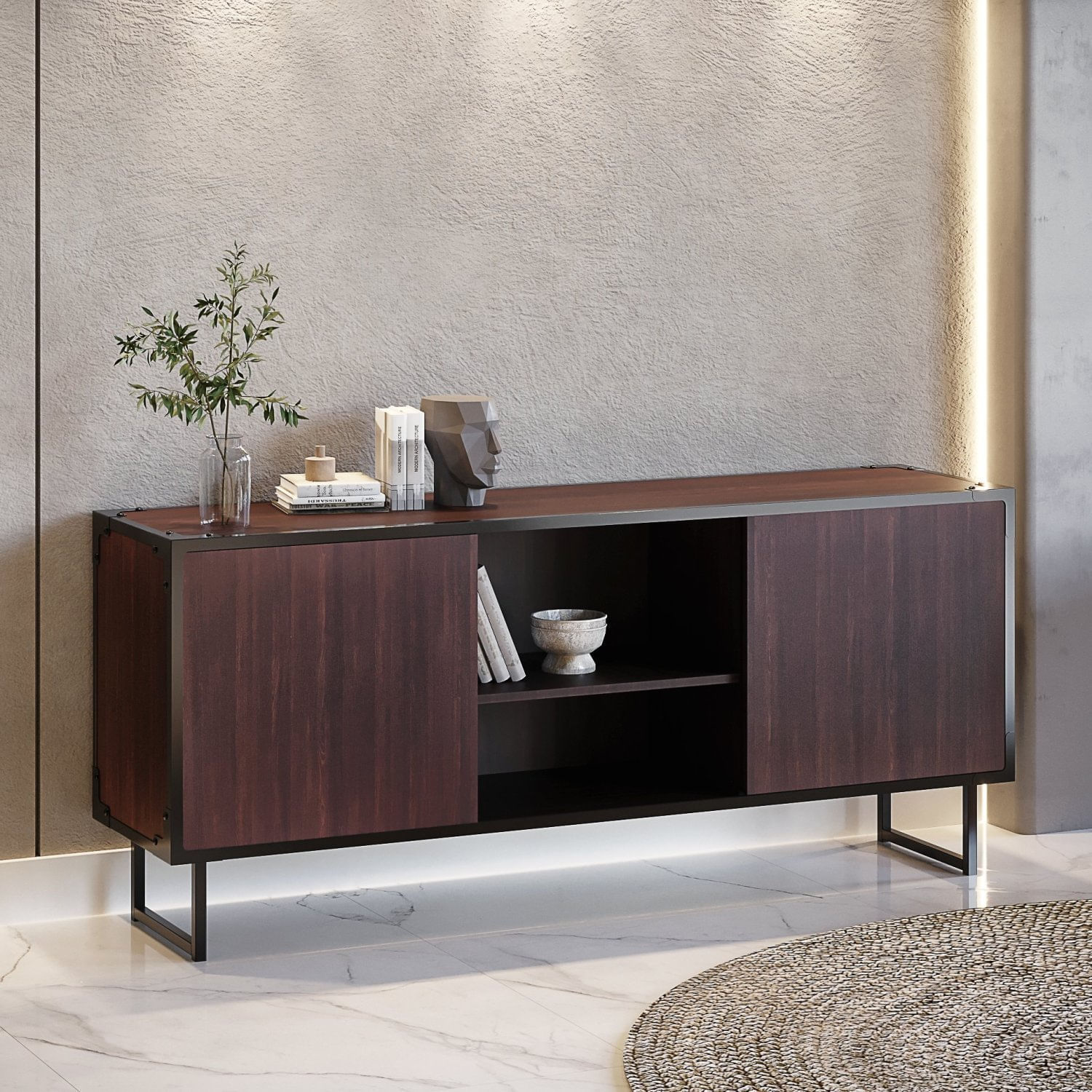 Buffet 2 Portas Bu-1463 Trancoso/preto