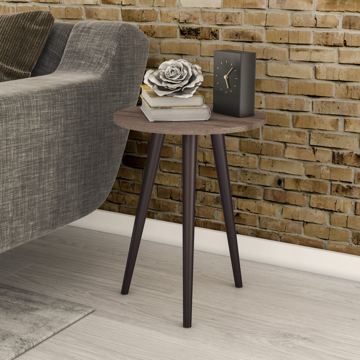 Mesa Lateral Redonda Rt 3144 Rústico