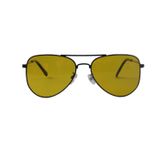 Oculos De Sol Feminino Tipo Aviador Lente Amarela