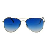 Óculos Solar Feminino Estilo Aviador Azul Oceano