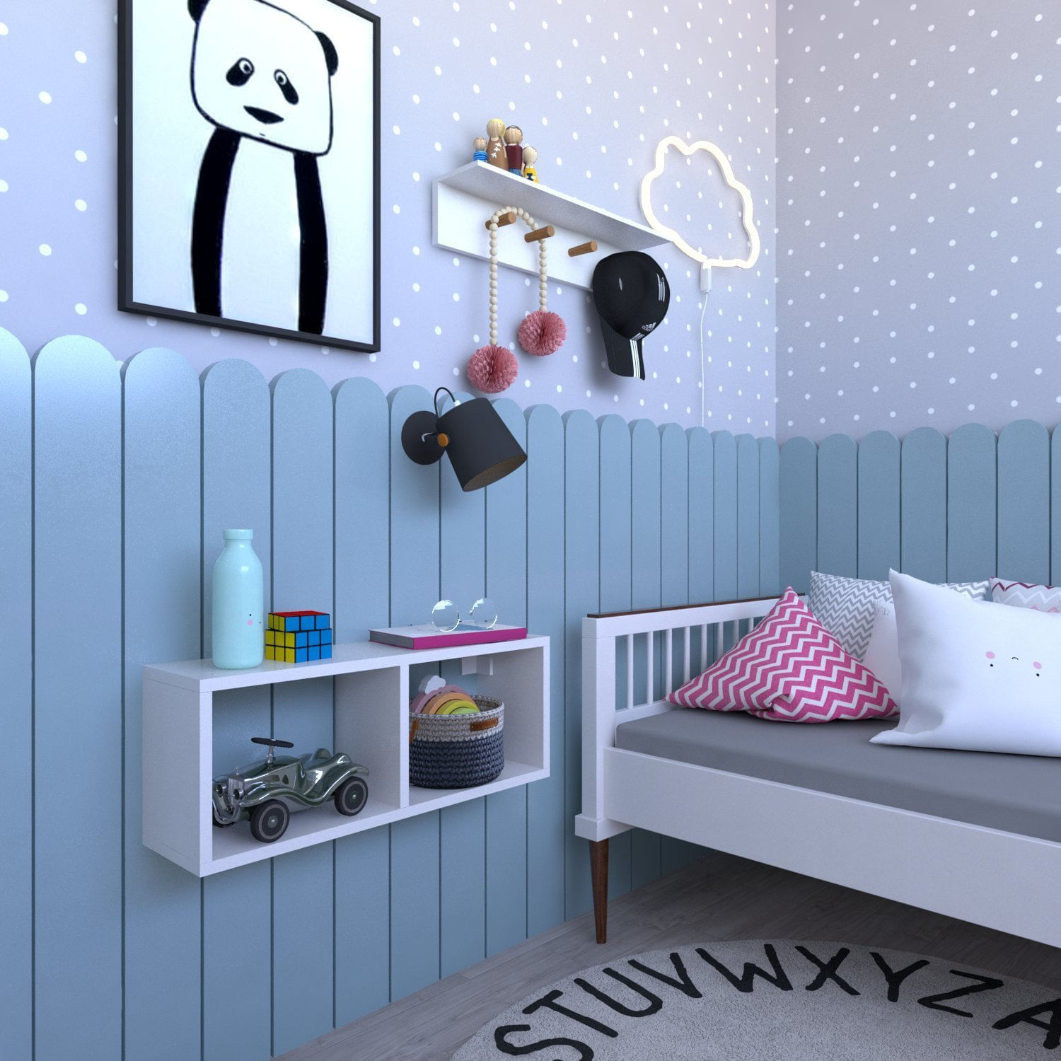 Nicho Para Quarto Infantil 60cm Branco