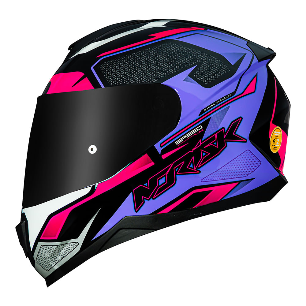 Capacete Norisk Razor Speedmax Preto C/ Rosa - 56/S - Carrefour