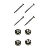 Kit 4 Buchas + 4 Parafusos Para Junção De Braço Guitarra
