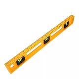 Nível Plástico 60cm 24 Com 3 Bolhas Régua Prumo Profield