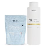 Pó Descolorante Azul Doha + Ox 30 Volumes Royal Fantasie