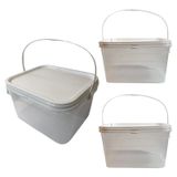 Balde Para Iogurte E Cereal Transparente 2.4l 3 Pçs
