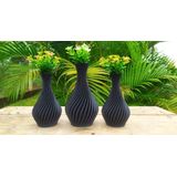 Vasos Para Plantas Artificais - Jarro Espiral Decoração Sala