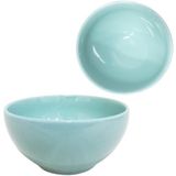 Tigela Cumbuca De Porcelana Bowl Verde 500ml