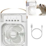 Branco Portátil Compacto Ventilador De Mesa