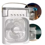 Portátil Ventilador Branco De Mesa Mini