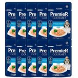 Kit 10un Ração Úmida Premier Gourmet Sachê Cães Adultos