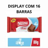 Chocolate Nestlé Ao Leite Display Com 16 Barras De 80g