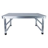 Mesa P/camping Dobrável Maleta Em Alumínio E Mdf Lunch Ntk