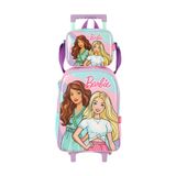 Kit Escolar Mochila Rodas Barbie+lancheira Térmica - Rosa