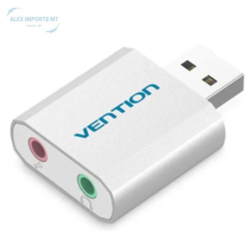 Placa Adaptador De Som Usb X P2 Fone E Microfone Sound Card - imagem 3