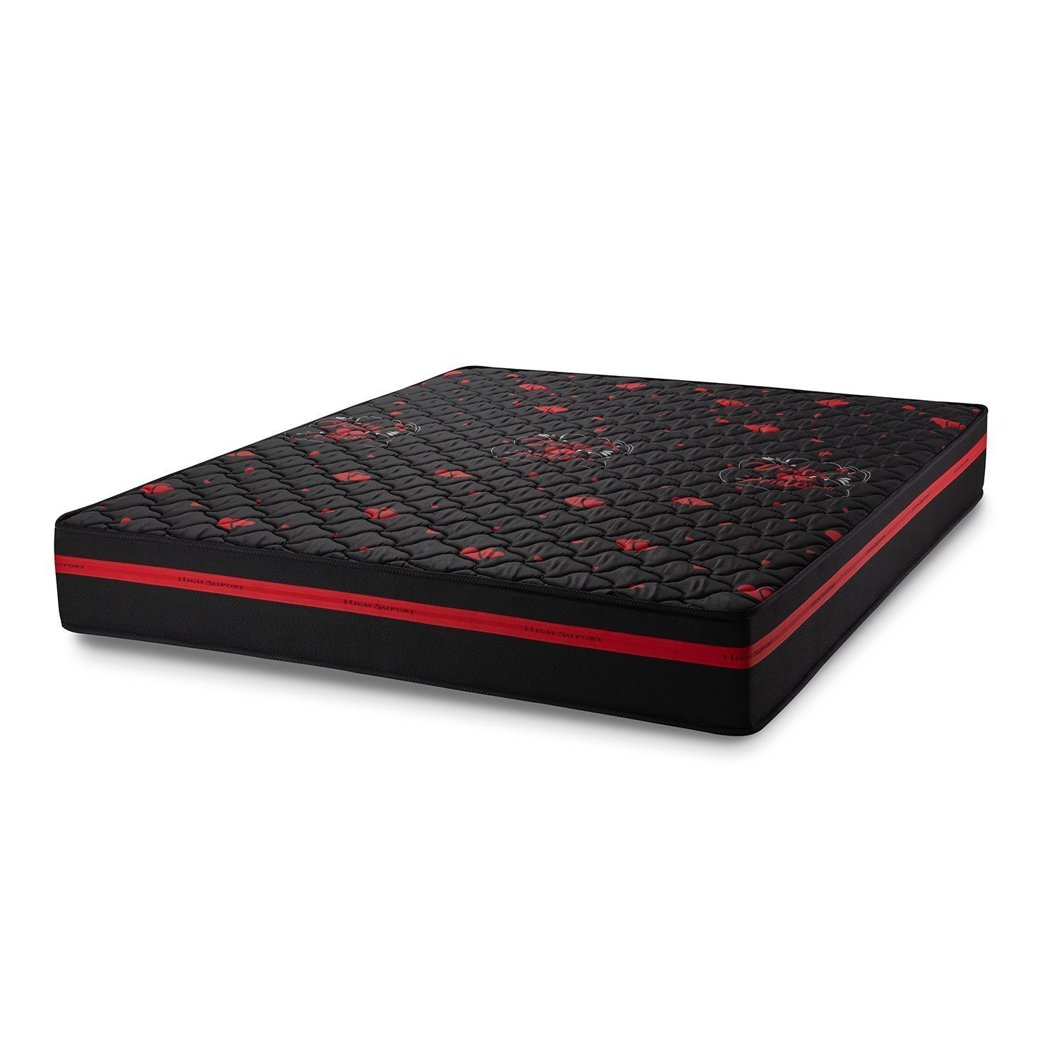 Colchão Queen D 45 Strong One 24x 198x 158 Cm Preto/vermelho