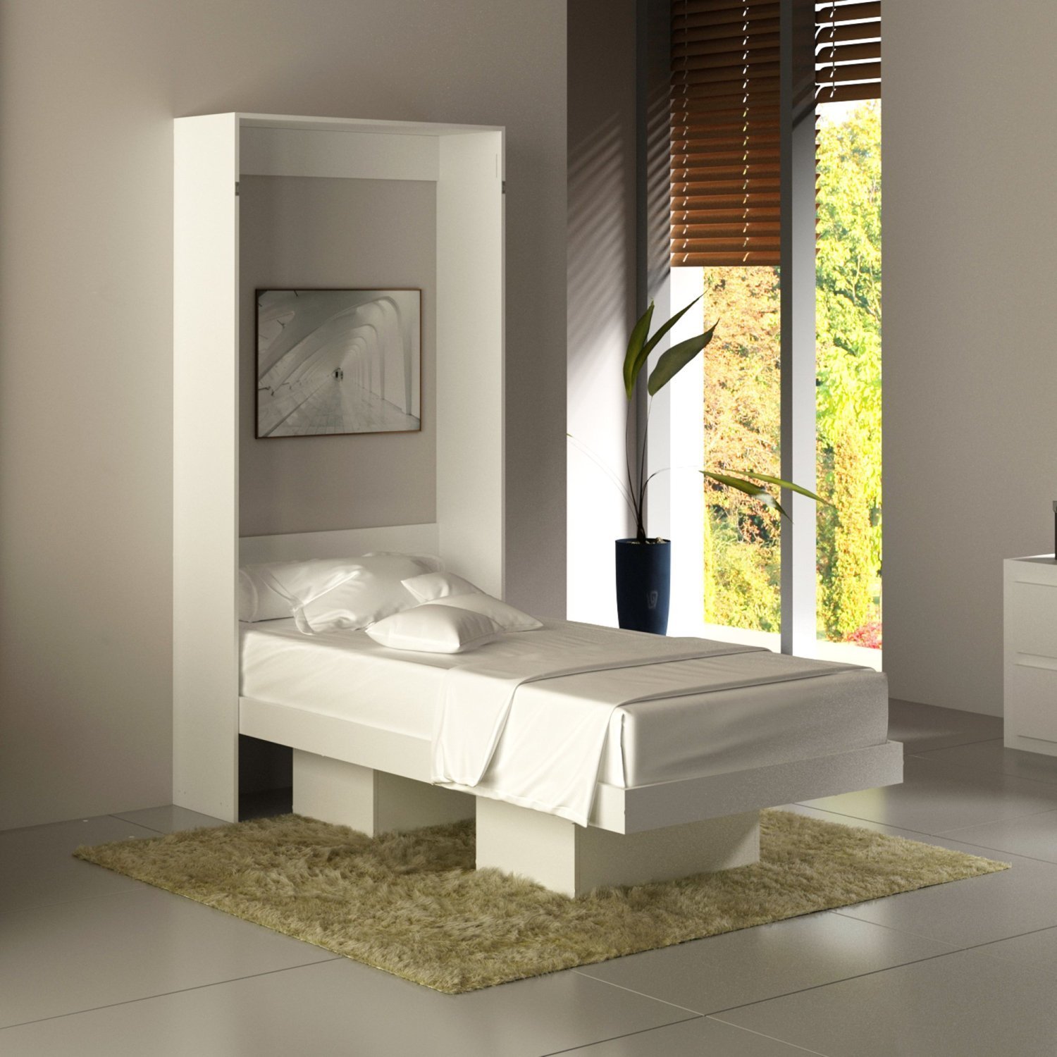 Cama Articulada Solteiro 97,2x193cm Cm8015 Tecnomobili Branco