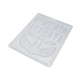 Kit 5 Formas De Chocolate Chifre Unicórnio Confeitaria Festa