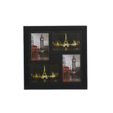 Painel, Porta Retratos, Multifotos Pop 4 Fotos 10X15 Preto