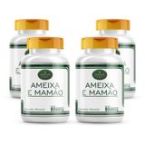 Ameixa E Mamão 4 Potes Caps Regulador Intestinal Natural
