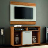 Rack Com Painel Para Tv Até 43 Polegadas Show Freijó Trend/off White