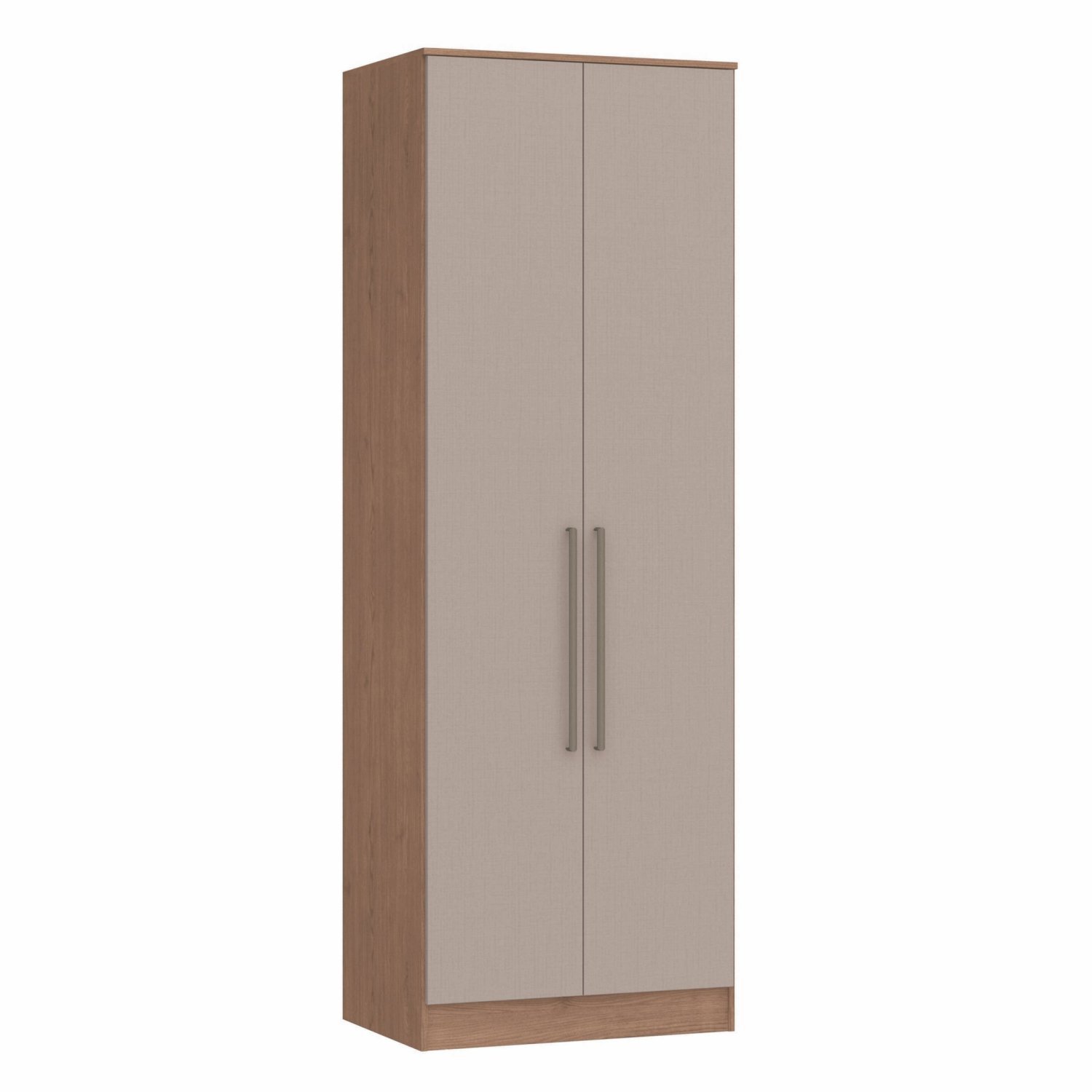 Guarda Roupa Modulado 2 Portas 2 Gavetas 4 Prateleiras Requinte 100% Mdf Macadâmia/duna Line