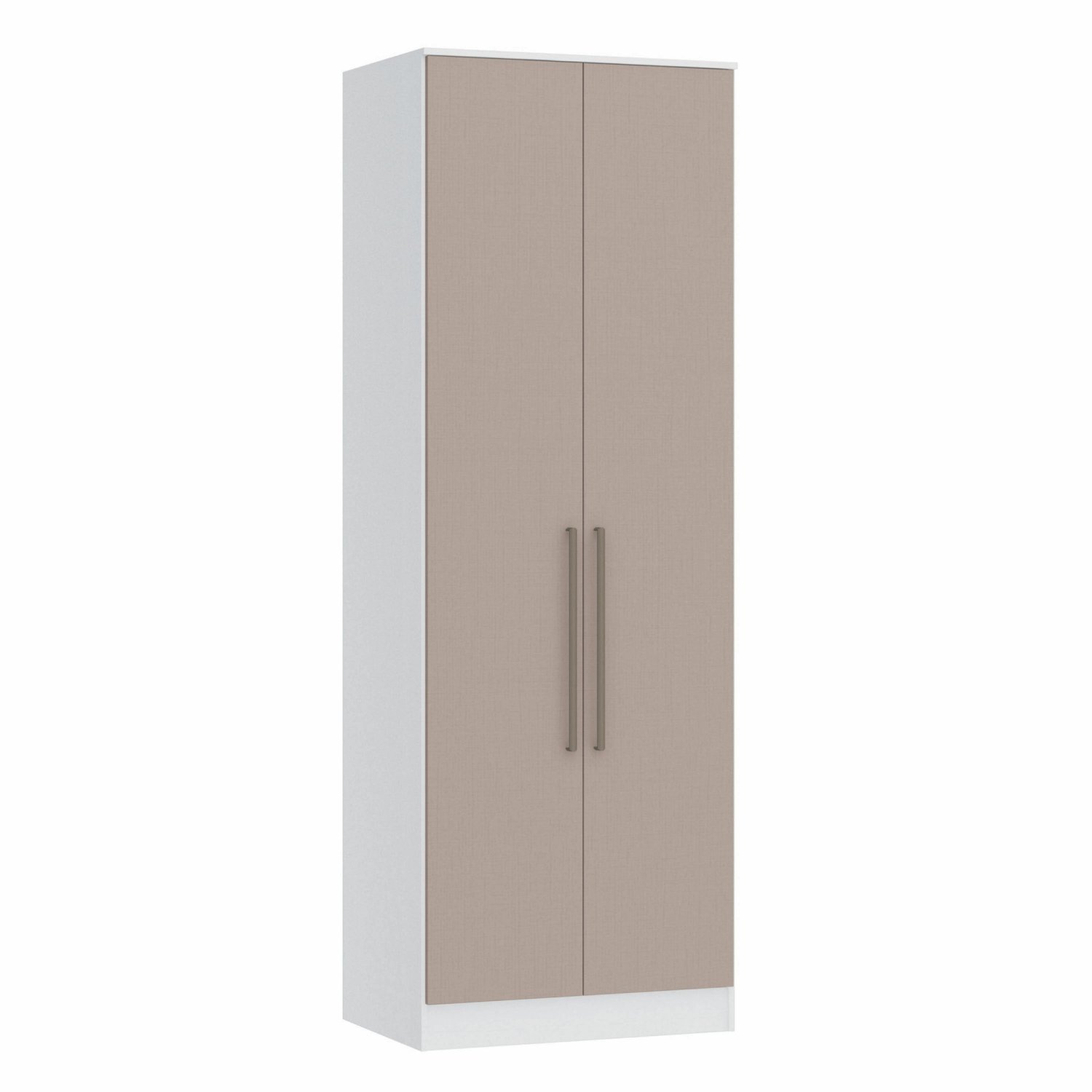 Guarda Roupa Modulado 2 Portas 2 Gavetas 4 Prateleiras Requinte 100% Mdf Branco Line/duna Line