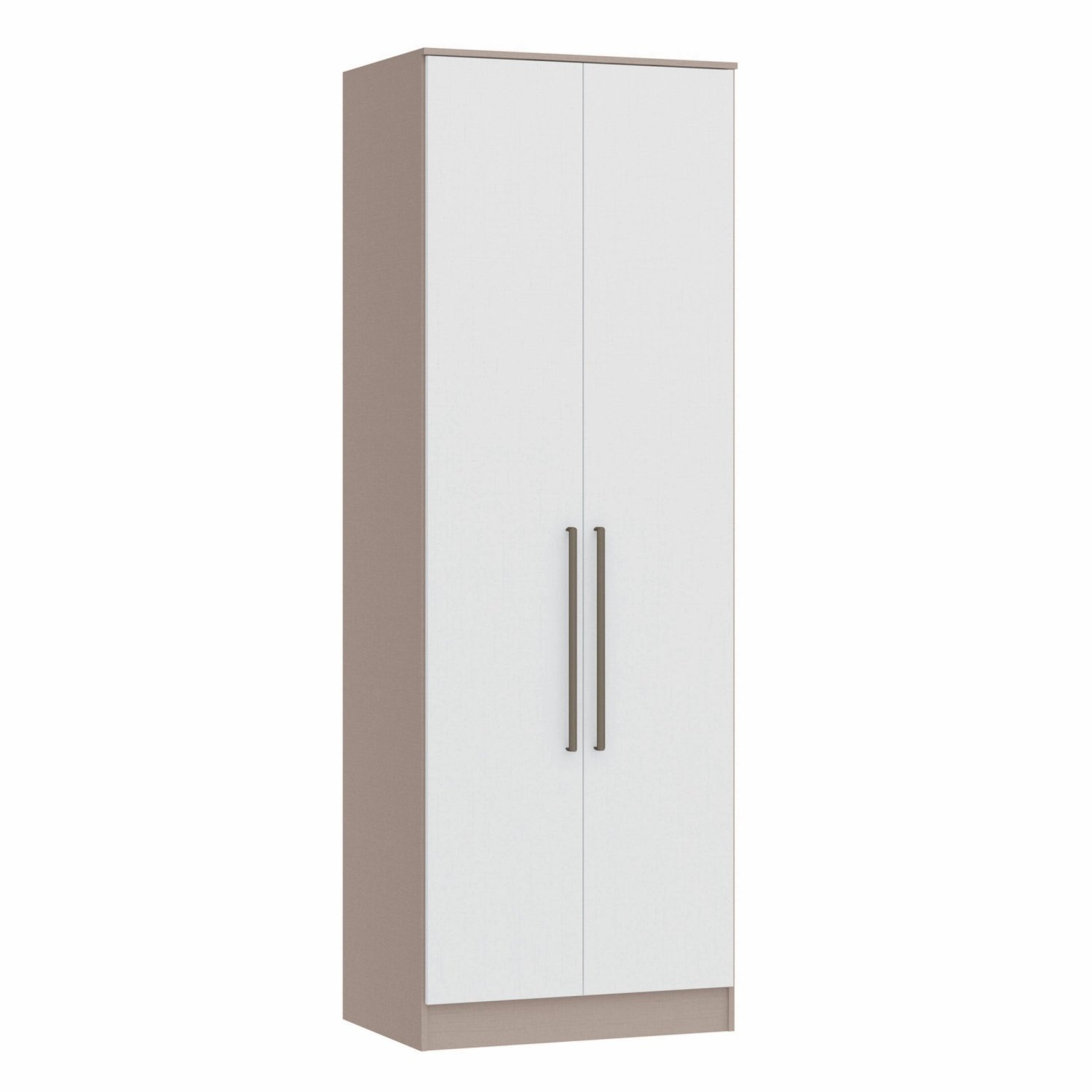 Guarda Roupa Modulado 2 Portas Requinte 100% Mdf Duna Line/branco Line