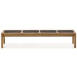 Banco Em Madeira E Corda Náutica 220x37cm Traço Casa E Jardim Móveis Stain Jatobá