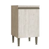 Balcão Simples 1 Porta 50cm Greta Crema