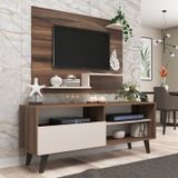 Rack Detroit Com Painel Denver Para Tv Até 42 Polegadas Retrô Espresso Móveis