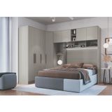 Guarda Roupa Casal Modulado 3 Peças 8 Portas 3 Gavetas Wood Níquel