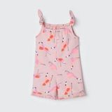 Macacão Infantil Menina Rosa Estampado Toddler - Hering