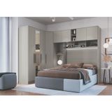 Guarda Roupa Casal Modulado Com Espelho 3 Peças 8 Portas 3 Gavetas Wood Níquel