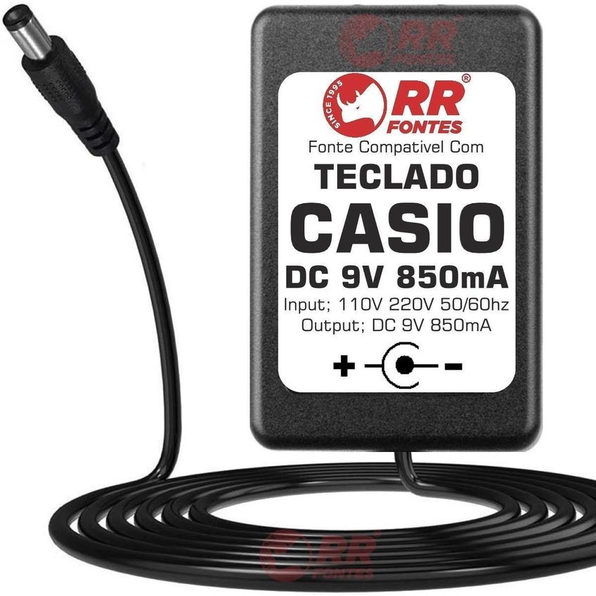 Fonte 9v Para Teclado Piano Casio Ctk-330 Ctk-350eb Ctk-4000 - imagem 3