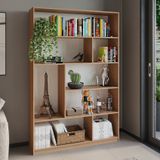 Estante Para Livros 180cmx120cm 4 Prateleiras Seattle Yescasa Amadeirado Montana