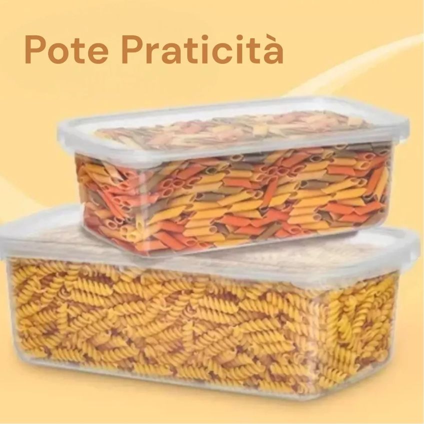 Pote Praticità 3litros Retangular Transparente Hermetico - Pode Ir Ao Microondas Freezer Lava Louça - Panami - imagem 5