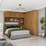 Guarda Roupa Casal Modulado 4 Portas Hercules 4 Portas 4 Gavetas Cinamomo
