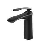 Torneira Monocomando De Bandada Para Lavatório Preto Acabamento Fosco Hidrauarte - Hml02p