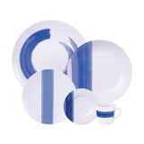 Aparelho De Jantar Tramontina Soho Em Porcelana Decorada 30 Peças Tramontina