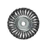 Escova Aço Circular Torcido 4" 100mm Furo 7-8" 22mm - Mtx