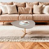 Mesa De Centro Líbano Palheta Metal 50x30 Fendi
