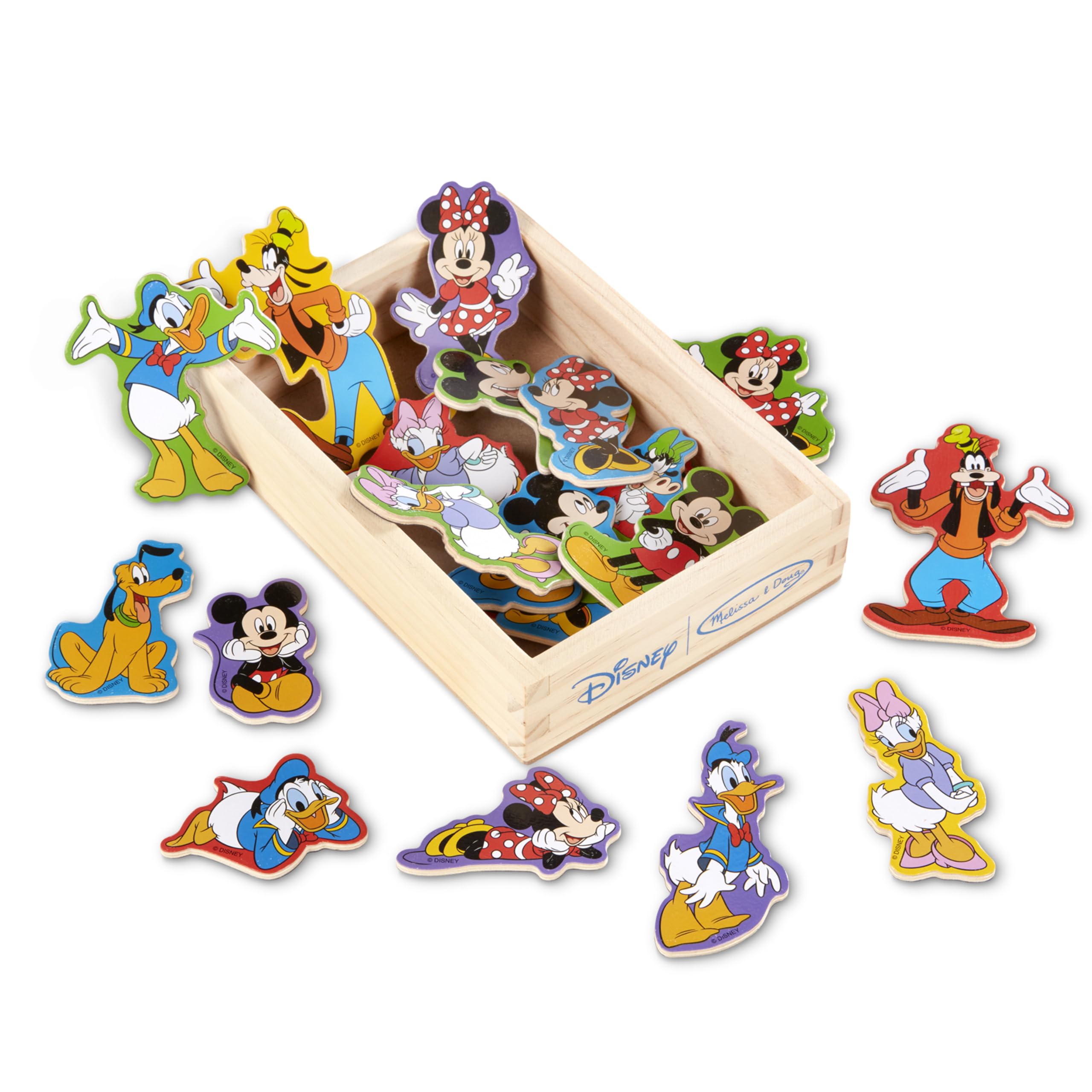 Conjunto Magnético Melissa &amp; Doug Wooden Mickey Mouse 20 Unidades 2+