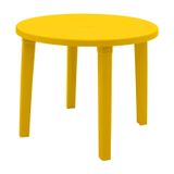 Mesa Tramontina Cassino Em Polipropileno Amarelo Tramontina