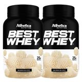 Kit 2 Best Whey Protein Isolado Beijinho Coco 900g Atlhetica