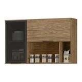 Armario Aereo Mdf 120 Cm 2 Portas Tosc Ato05 Freijo Freijo Mxm