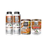 Kit Natuhair Mandioca Shampoo+cond+cr Pentear+cr Tratamento