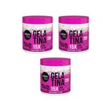 Gelatina Capilar Salon Line 550g Super Volume Todecacho- 3un