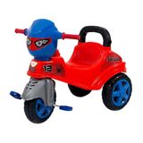 Triciclo Spider Pedal Infantil Com Alça De Segurança